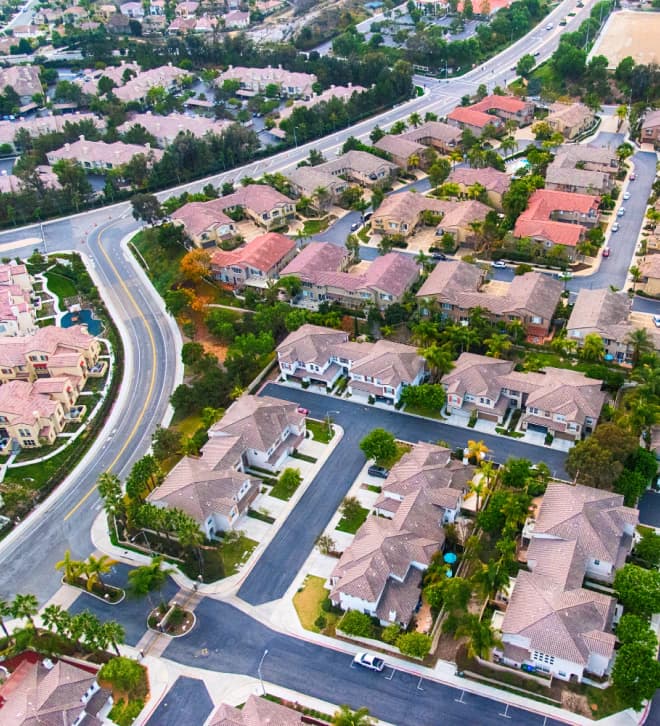 Aerial view of Baltimore property